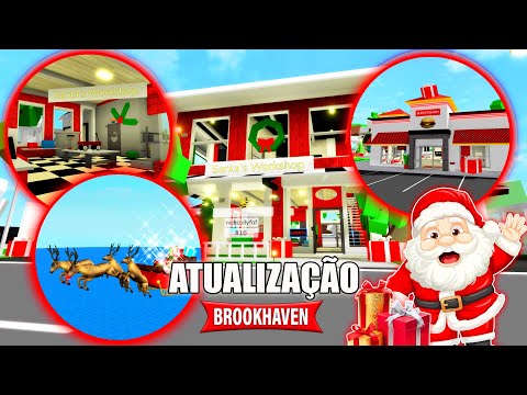 ATUALIZAÇÃO DE NATAL NO BROOKHAVEN - Roblox - Brookhaven RP