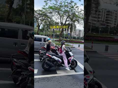 cinematic cara cewek pendek bawah motor #motorcycle #motorvlog #cinematic #trending #shorts #solana