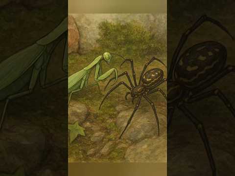 "Praying Mantis vs Giant Orb-Weaver Spider | Epic Battle in the Wild"