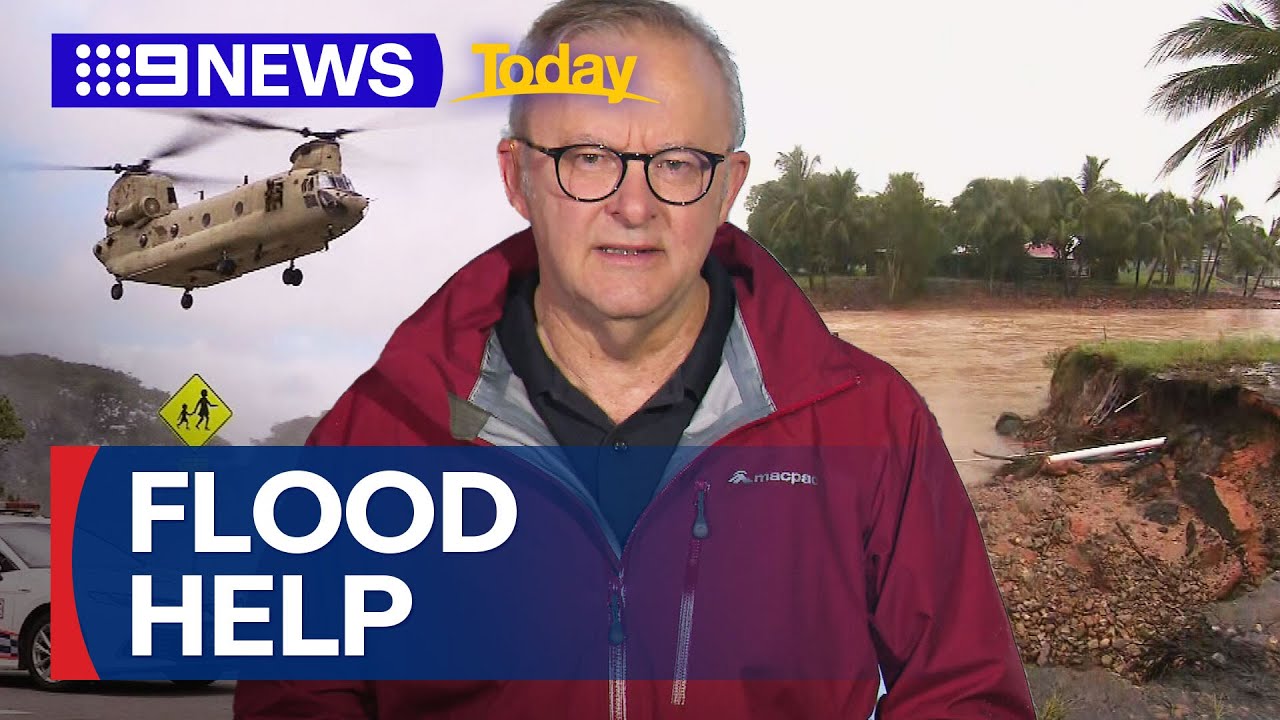 Prime Minister heads to flood emergency zones | 9 News Australia