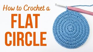 How to Crochet a Perfect Flat Circle for Beginners | Step-by-Step Tutorial