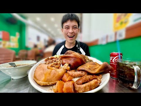 Hoàng Tốc Độ Mukbang Dĩa Cơm Giò Heo Lòng Heo Hầm Singapore 4Kg Siêu Hấp Dẫn