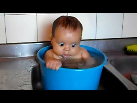 Baby Bath Time Cute Videos   Try Not To Laugh 2