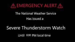 Severe Thunderstorm Watch 7/1/2026