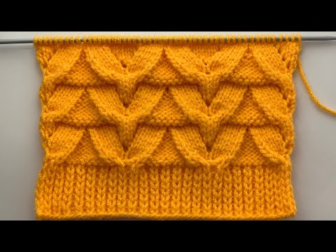 Beautiful knitting stitch pattern for ladies cardigans