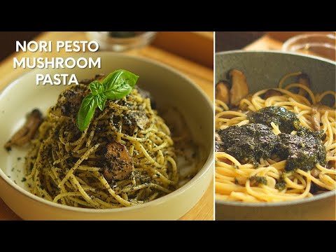 How to cook Nori Pesto Mushroom Pasta | Vegan and Vegetarian Nori Pesto Mushroom Pasta