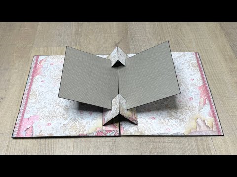 Pop-Up Scrapbook Page | Open Book Card Tutorial