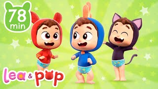 Aprenda cores com os balões do Pop e os pintinhos 🎈🐤 Vídeos educativos de Lea e Pop