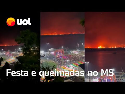 Corumbá tem festa de São João enquanto fogo consome o Pantanal