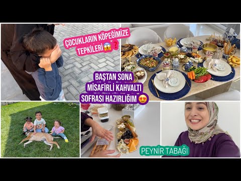 ÇOCUKLARIN YENİ ÜYEMİZE TEPKİLERİ 😱, YATILI MİSAFİRİME ENFES KAHVALTI SOFRASI HAZIRLIĞI, MASA SUNUMU