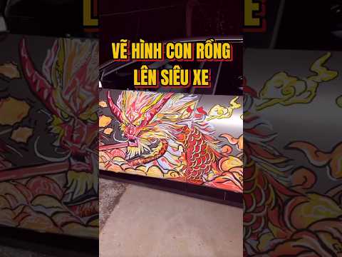VẼ CON RỒNG LÊN SIÊU XE #shorts #art #haihuoc #funnyvideo