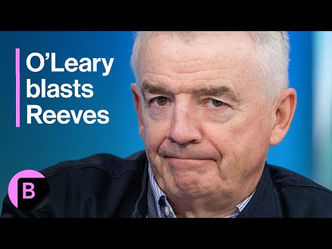 YouTube video thumbnail: Ryanair CEO O'Leary Calls UK Government Dumb, Says Reeves Doesn't Know How to Deliver Growth