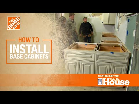How To Install Base Cabinets, How Are Base Kitchen Cabinets Attached