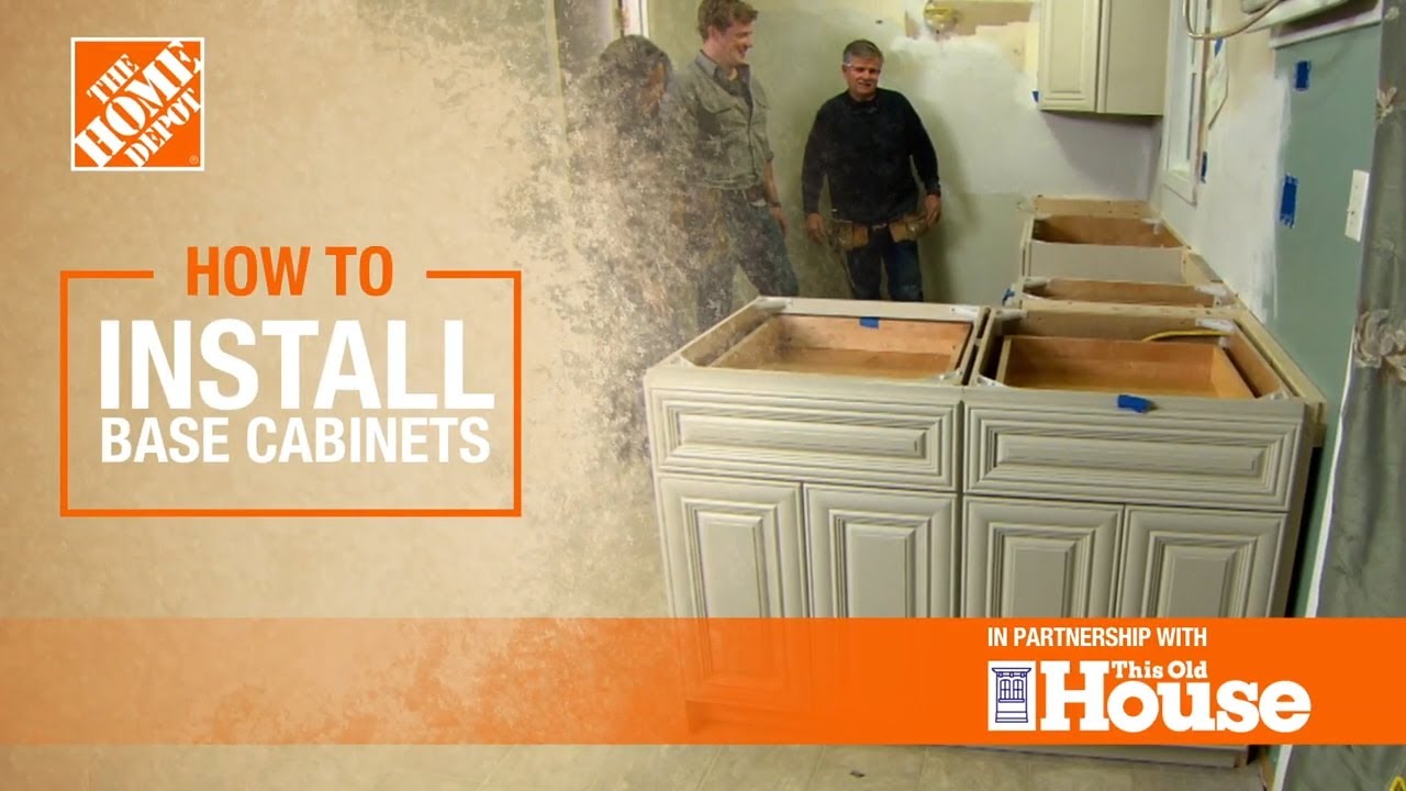 How to Install Base Cabinets