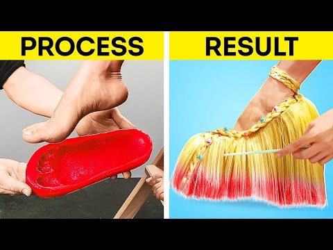 DIY Shoe Transformation 👠🌟 Tricks to Make High Heels and Cool Shoes