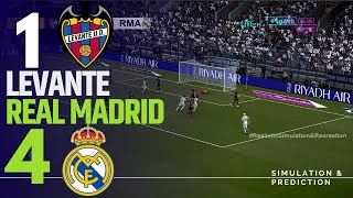LEVANTE 1-4 REAL MADRID: Highlights | LALIGA 2025-26 | Simulación/Recreación