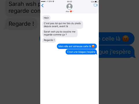 Elle est sérieuse à draguer mon copain devant moi ! 🤬 #sms #message #cousine #couple #amour #humour