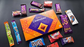 Lots of chocolates, surprise toys, chocolate opening video, lots of chocolates,Cadbury celebration