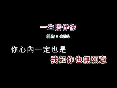 (演唱版)詹雅雯-一生陪伴你(DIY卡拉OK字幕)