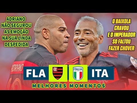 DESPEDIDA DE ADRIANO IMPERADOR I FLAMENGO LEGENDS 4 X 3 AMIGOS DA ITÁLIA I MELHORES MOMENTOS 2024