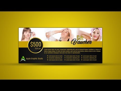 How to Design a Gift Voucher - Photoshop Tutorial