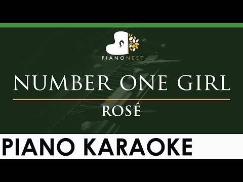 ROSÉ – number one girl – LOWER Key (Piano Karaoke Instrumental)