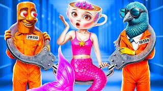 Perubahan Ballerina Cappuccina Menjadi Putri Duyung Di Penjara! Makeover Italian Brainrot!