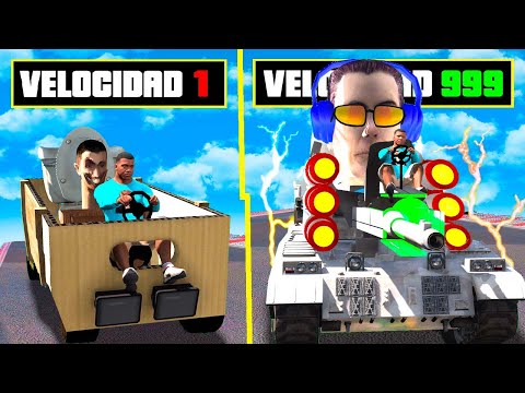 Del COCHE SKIBIDI TOILET más LENTO al MÁS RÁPIDO en GTA 5!! 😱💥 (Increible)