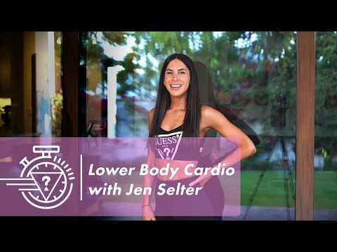 10 Minute Lower Body Cardio Workout with Jen Selter | #GUESSActive
