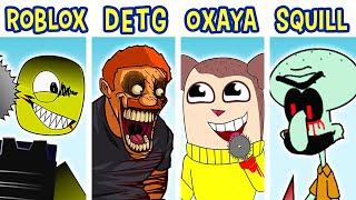 FNF SHUCKS Mod | Does Evil Things Guy VS Oxaya VS Roblox VS Squilliam Fancyson (Lyric FNF)