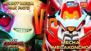 Mecha Mega Koncho vs Robot Mega Pak Pato | Pek Champions Rise