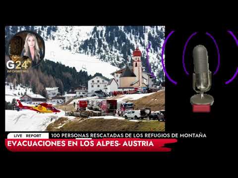 ATENCION AUSTRIA- EVACUACÚAN 100 PERSONAS EN LOS ALPES POR DESLIZAMIENTO DE MONTAÑA| ALERTA PERSISTE