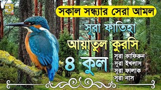 প্রতিদিন সকাল সন্ধায় শুনুন সূরা ফাতিহা আয়াতুল কুরসি ৪ কুল | Sura fatiha Ayatul kursi 4 qul #surah