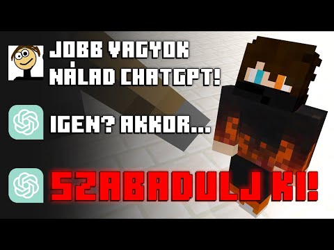 Ember vs AI Minecraft Szabadulószoba!