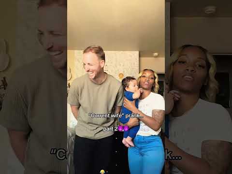 Calling wife “current wife”prank #funny #haaha #funnyprank #funnyshorts #fypyoutube #wife