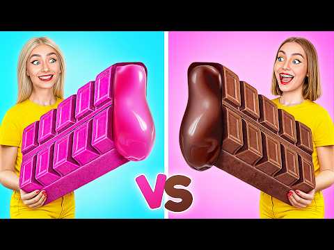 Bubble Gum vs Chocolate Food Challenge | Kitchen Hacks and Recipes by Multi DO Challenge