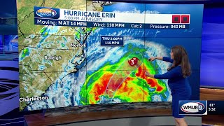 Hurricane Erin expected to impact NH Thursday through Saturday