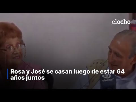 ROSA Y JOSÉ SE CASAN LUEGO DE ESTAR 64 AÑOS JUNTOS