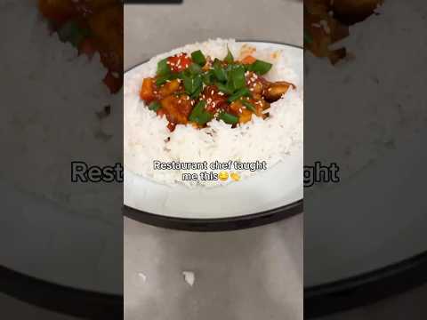 How to serve rice restaurant style hack 🤤😍