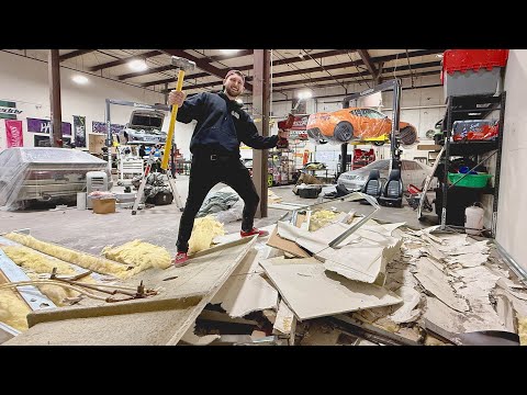 MAJOR DEMO at the shop! Garage REMODEL!