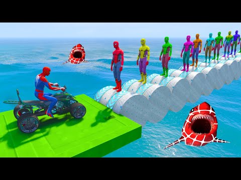 Spider-Man Rescue الرجل العنكبوت انقاذbatman vs iron man vs venom funnyGame GTA 5 superhero