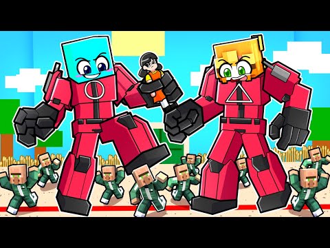 Awita y Mía son TRANSFORMERS de Squid Game en Minecraft!