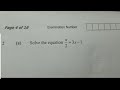 Solving Linear Equations Concepts