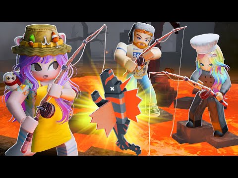 ЛАВОВАЯ РЫБАЛКА В ЛЕСУ! Roblox 99 Nights in the Forest