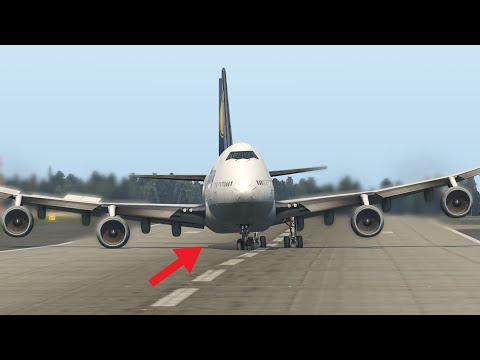 Boeing 747 Near Disaster: No Landing Gear, But a Miracle Save for All Passengers!