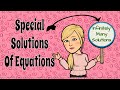 Types of Solutions in Equations
