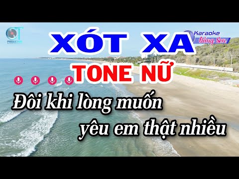 Karaoke Xót Xa Tone Nữ ( Bm ) Nhạc Sống Đồng Sen
