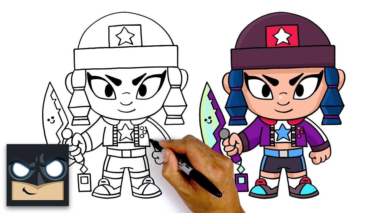 How To Draw Brawl Stars - Heroine Bibi