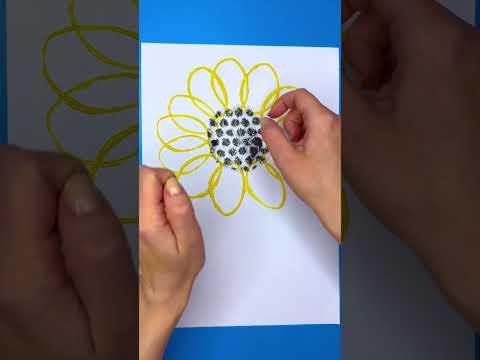 Mom vs. Me in a Sunflower Art Duel! 🌻🎨