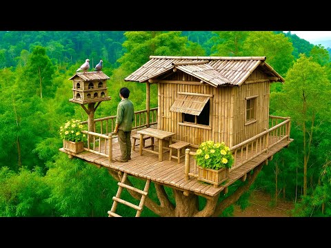 15 Days Build A Beautiful Tree House With A Bird House As A Companion!